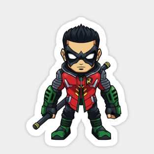 Chibi Rob Superhero Sticker